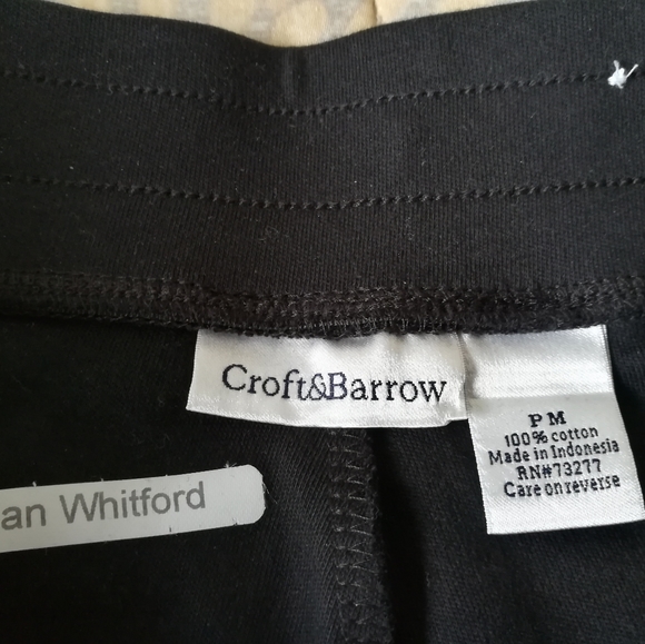 Croft & Barrow NWOT black shorts size PM - Picture 6 of 8